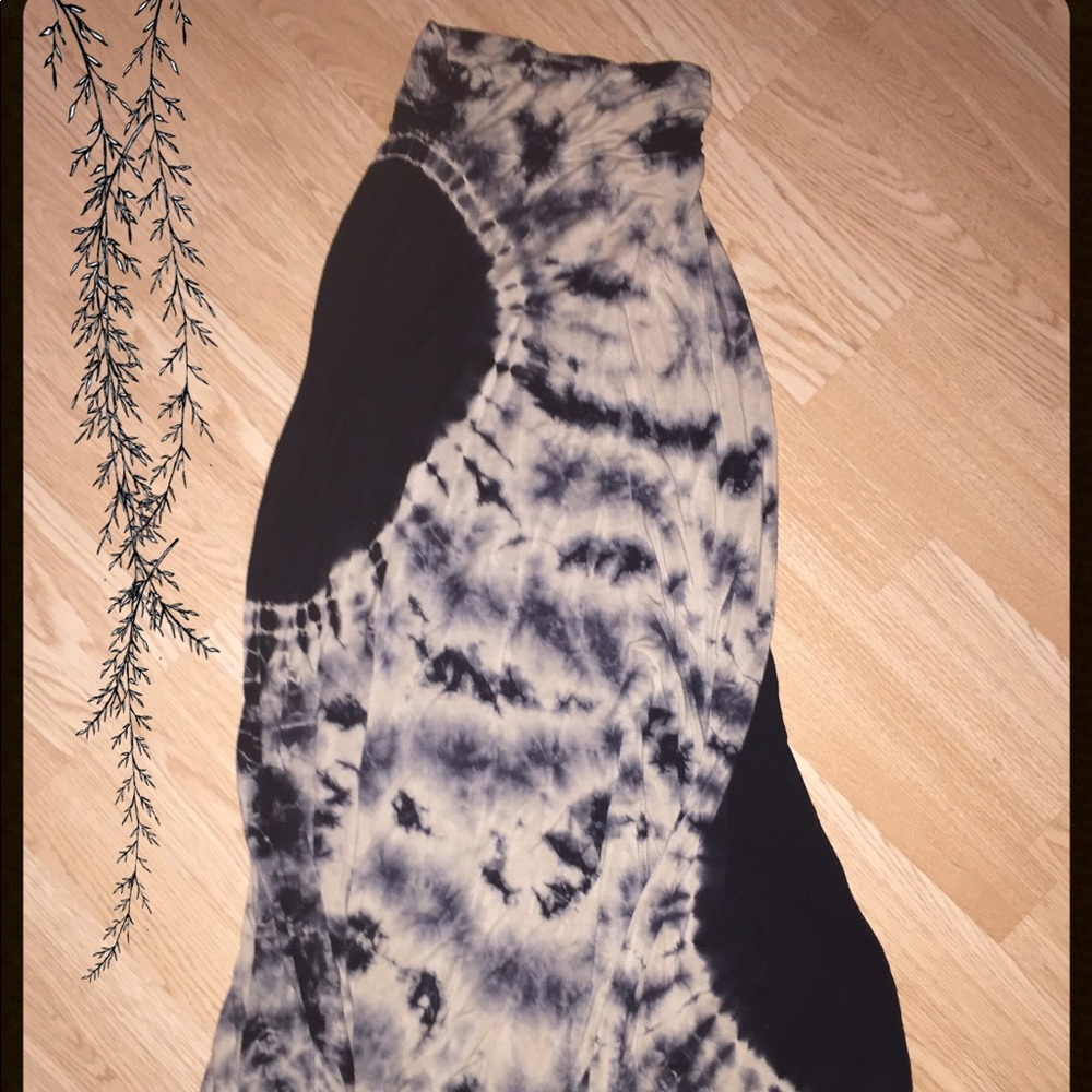 Boho Tie Dye Maxi Skirt by Mono B